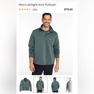 2XL LL Bean air light knit pullover